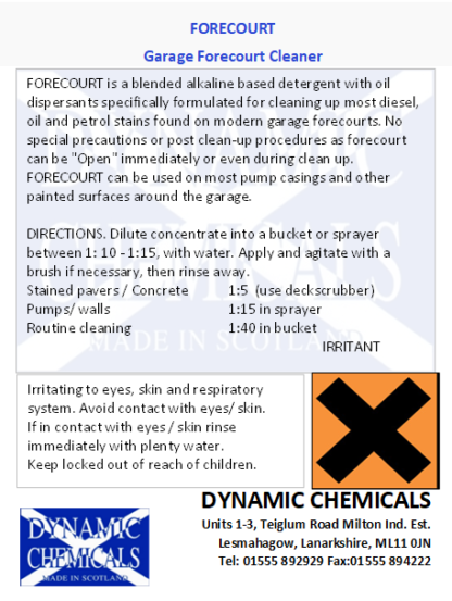 Forecourt Cleaner 4x5Lt box