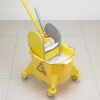 Economy Kentucky Mop Bucket with plastic press MAX450 wringer - Yellow