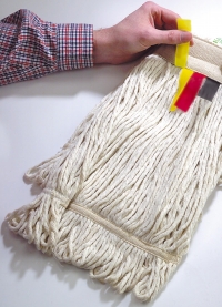 16oz (450grm) Colour coded stayflat looped mop
